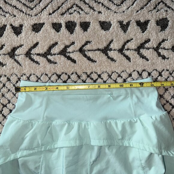 GYM Rainbow Women's High Waisted Running Shorts NWOT size Small Mint Green - Picture 10 of 12